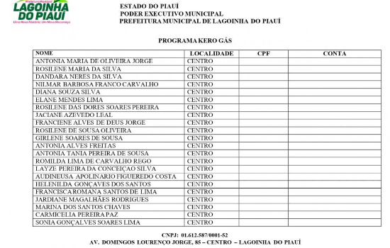 Prefeitura de Lagoinha realiza o pagamento do Programa Kero Gás