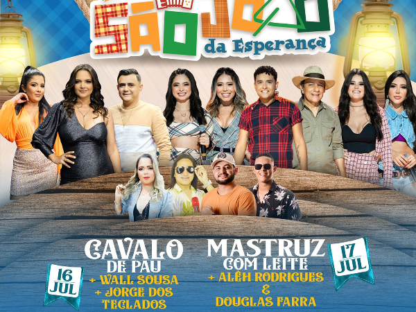 Prefeitura divulga programação de São João da Esperança