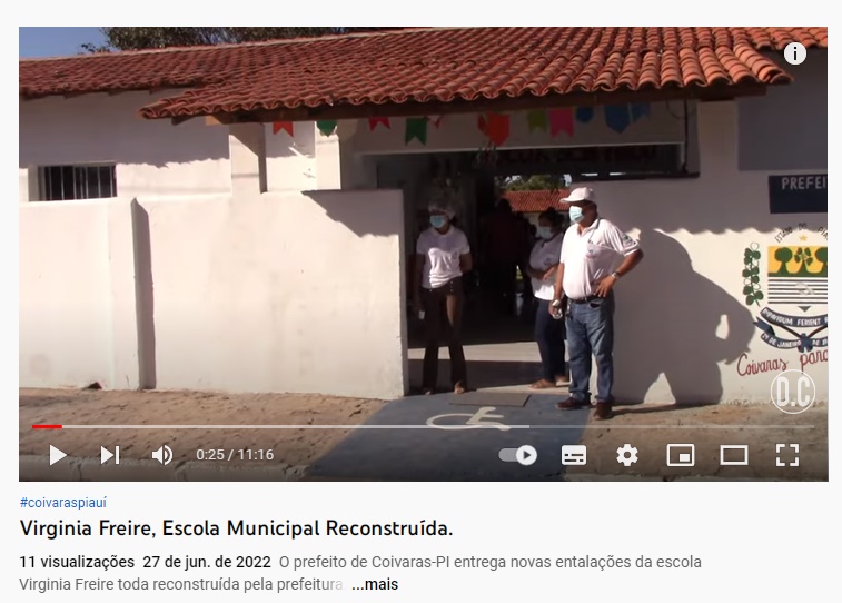 MAIS OBRAS: E.M Virgínia Freire é entregue à comunidade escolar de Coivaras - Imagem 1