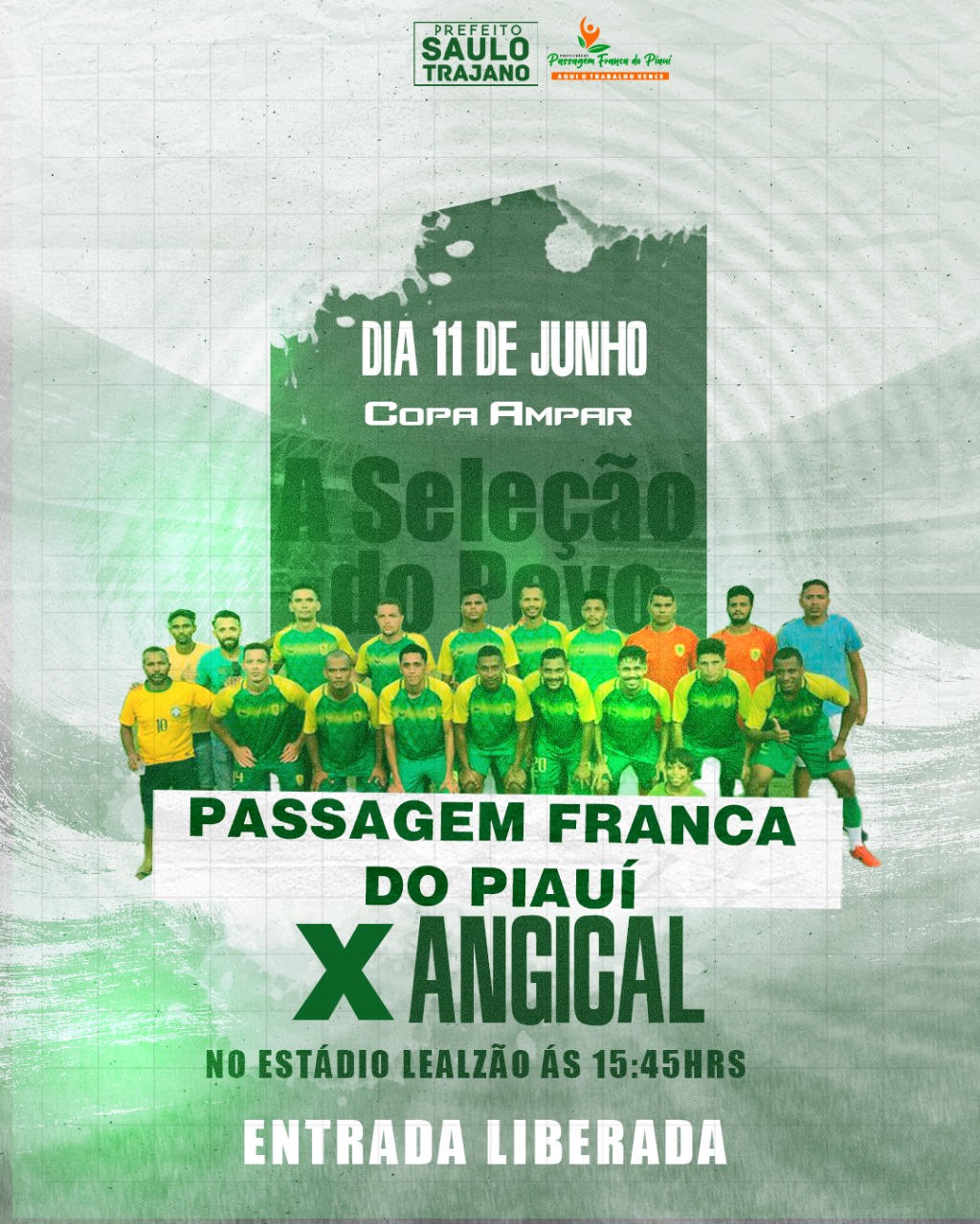 Seleção de Passagem Franca do Piauí vai em busca de título inédito.