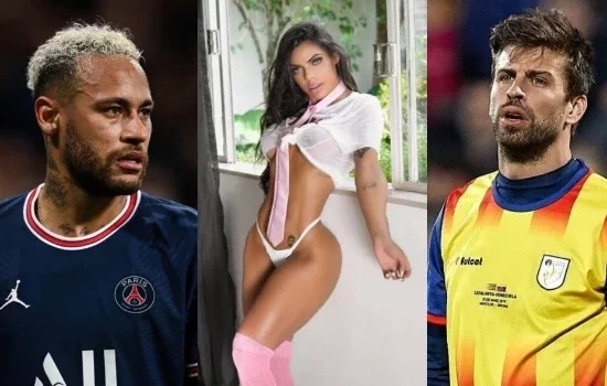 Musa Suzy Cortez conta que já recebeu mensagens íntimas de Neymar e Piqué