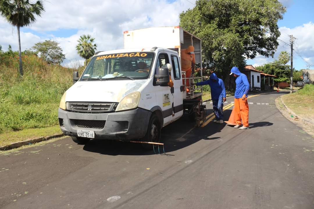Ruas de Monsenhor Gil recebem sinalização horizontal - Imagem 6