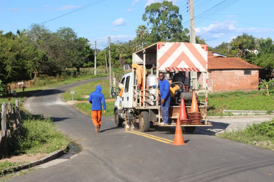 Ruas de Monsenhor Gil recebem sinalização horizontal - Imagem 5