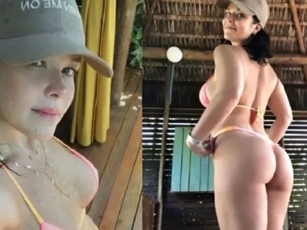 Samara Felippo posa de biquíni e manda recado: 'Mãe pode mostrar a bunda'