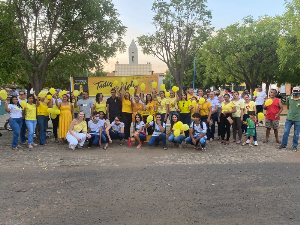 Hugo Napoleão realiza caminhada em alusão ao Setembro Amarelo