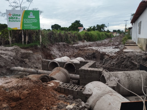 Obra da galeria da rua Bento Rêgo segue dentro do cronograma 