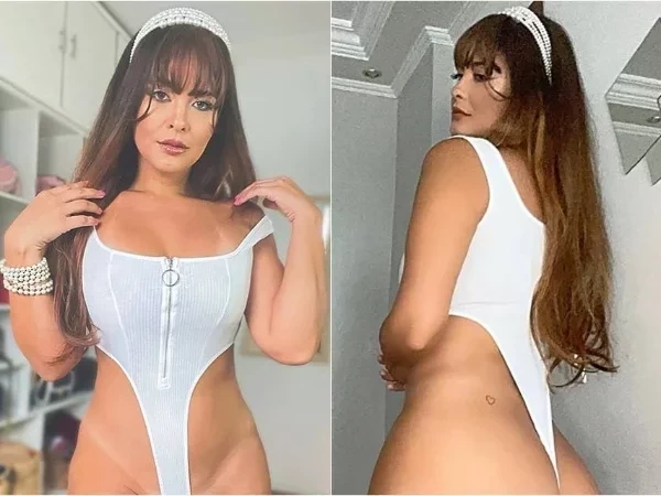 Geisy Arruda usa body fio-dental e cavadíssimo em ensaio sensual; fotos!