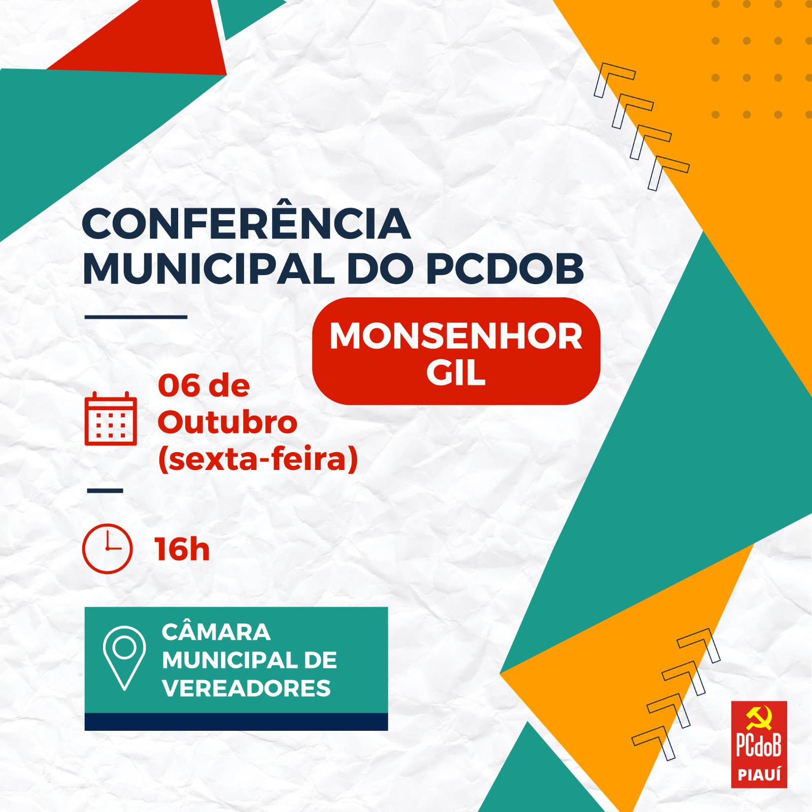 PC do B realiza Conferência em Monsenhor Gil com várias presenças  - Imagem 1