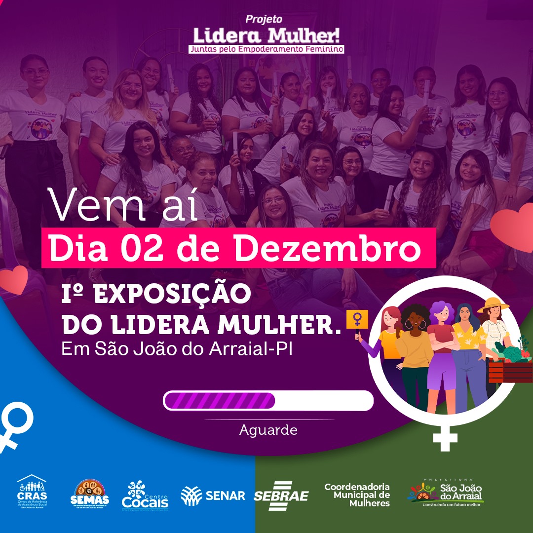 Primeira exposição do projeto Lidera Mulher acontece em São João do Arraial - Imagem 1