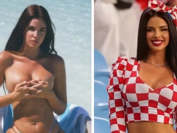 Musa da Croácia na Copa posa de topless na praia e quebra a web; fotos 