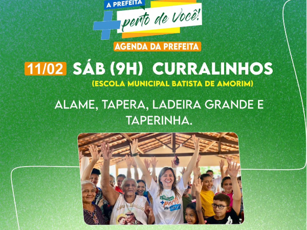Projeto Prefeita Mais Perto de Você continua agenda na Zona Rural