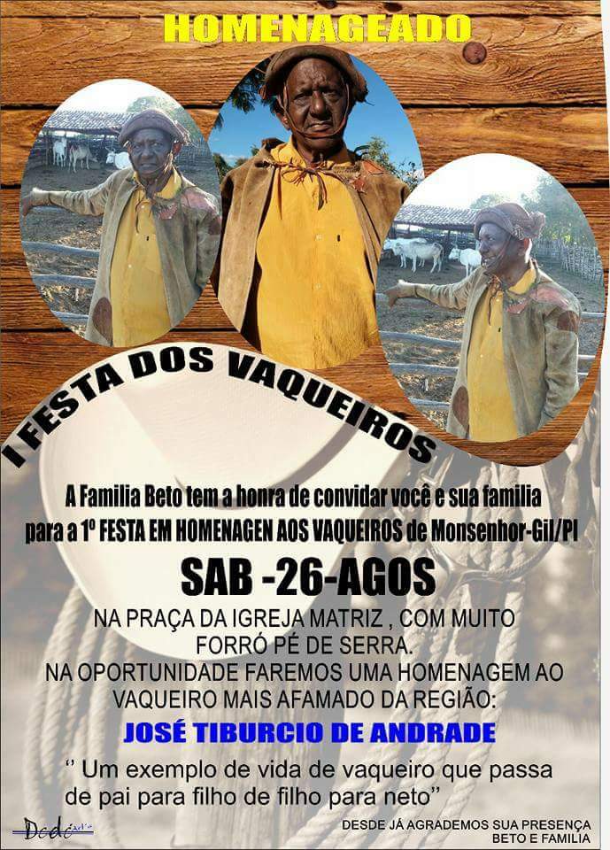 Monsenhor Gil se despede do vaqueiro Zé Tibúrcio, prefeitura decreta luto  - Imagem 7