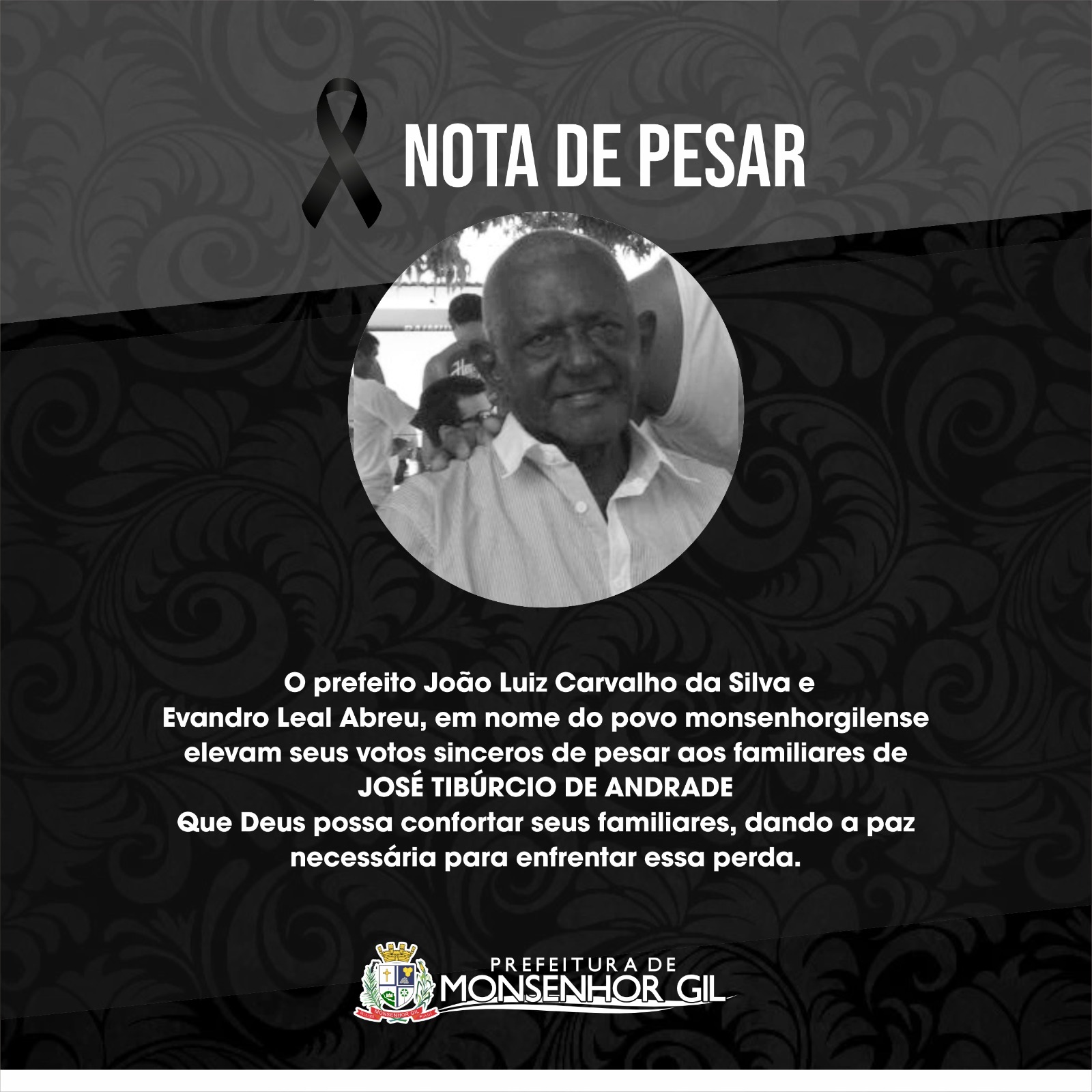 Monsenhor Gil se despede do vaqueiro Zé Tibúrcio, prefeitura decreta luto  - Imagem 2