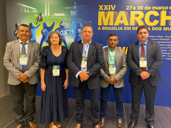 Pref. Miguel Rodrigues, participa da XXIV Marcha dos Prefeitos em Brasília.