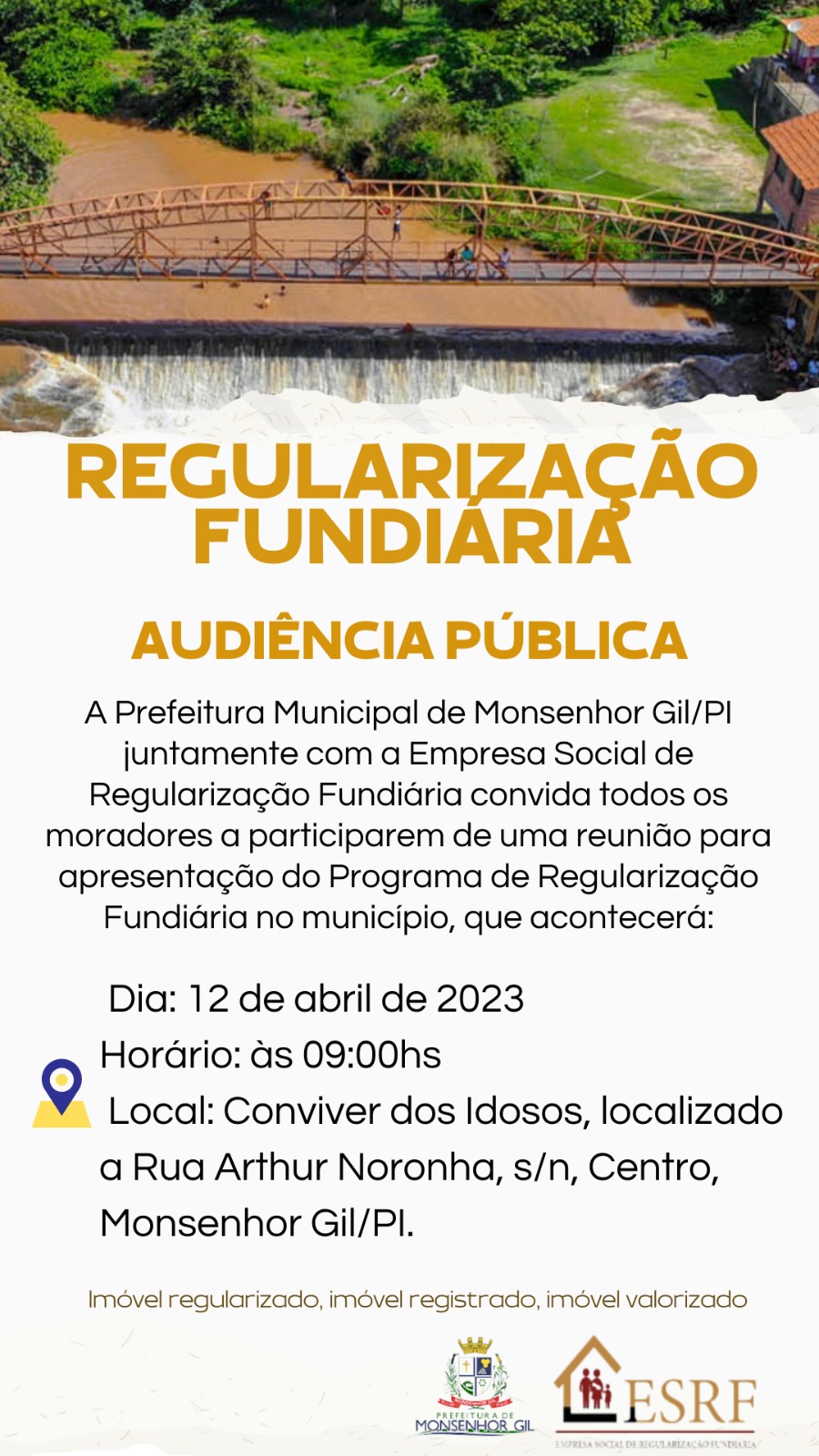 Prefeitura de Monsenhor Gil dá início o Programa Regularização fundiária - Imagem 2