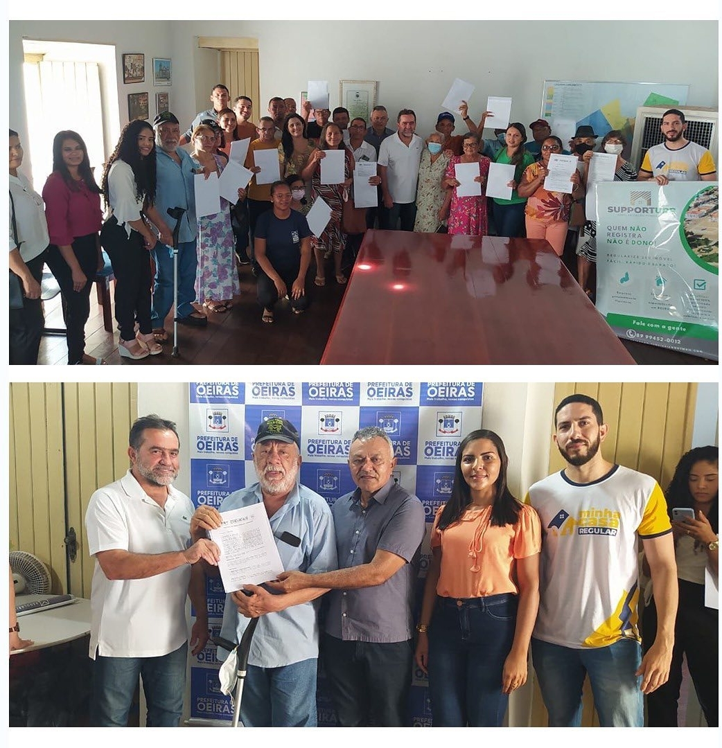 Zé Raimundo entrega 20 novas certidões de Regularização Fundiária em Oeiras