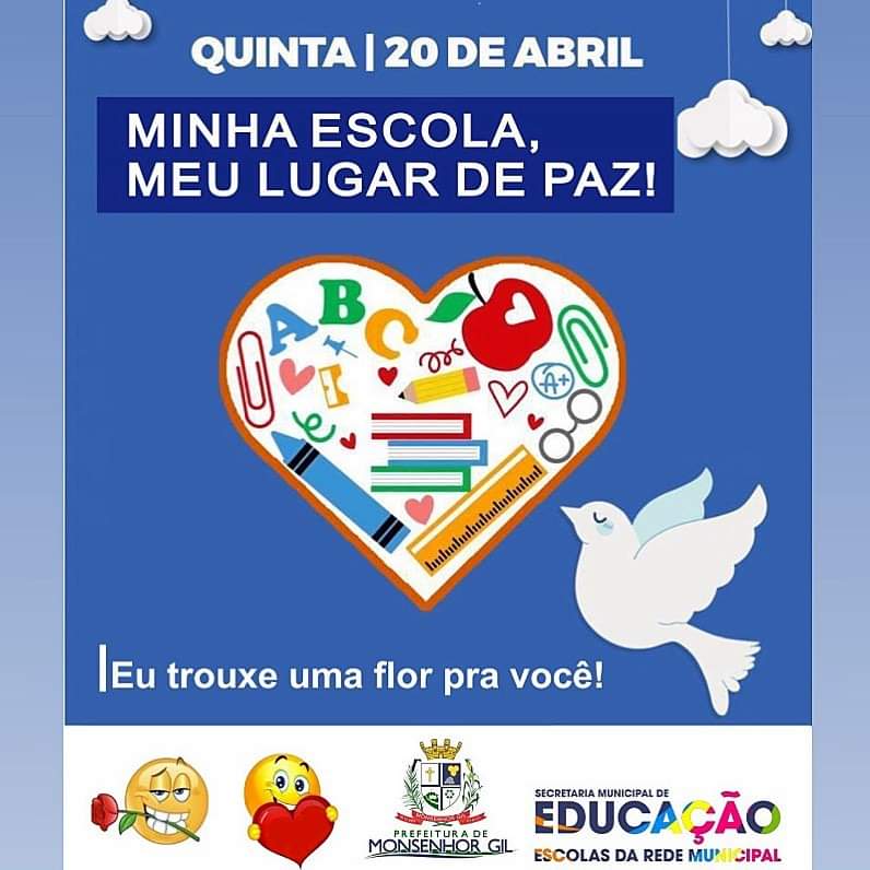 Escolas Municipais de Monsenhor Gil festejam o Dia da Paz nas Escolas - Imagem 1
