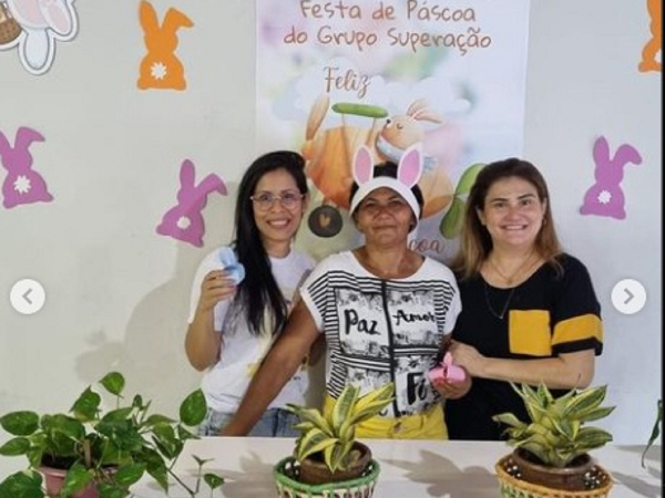 Grupo Superação em confraternização pascal