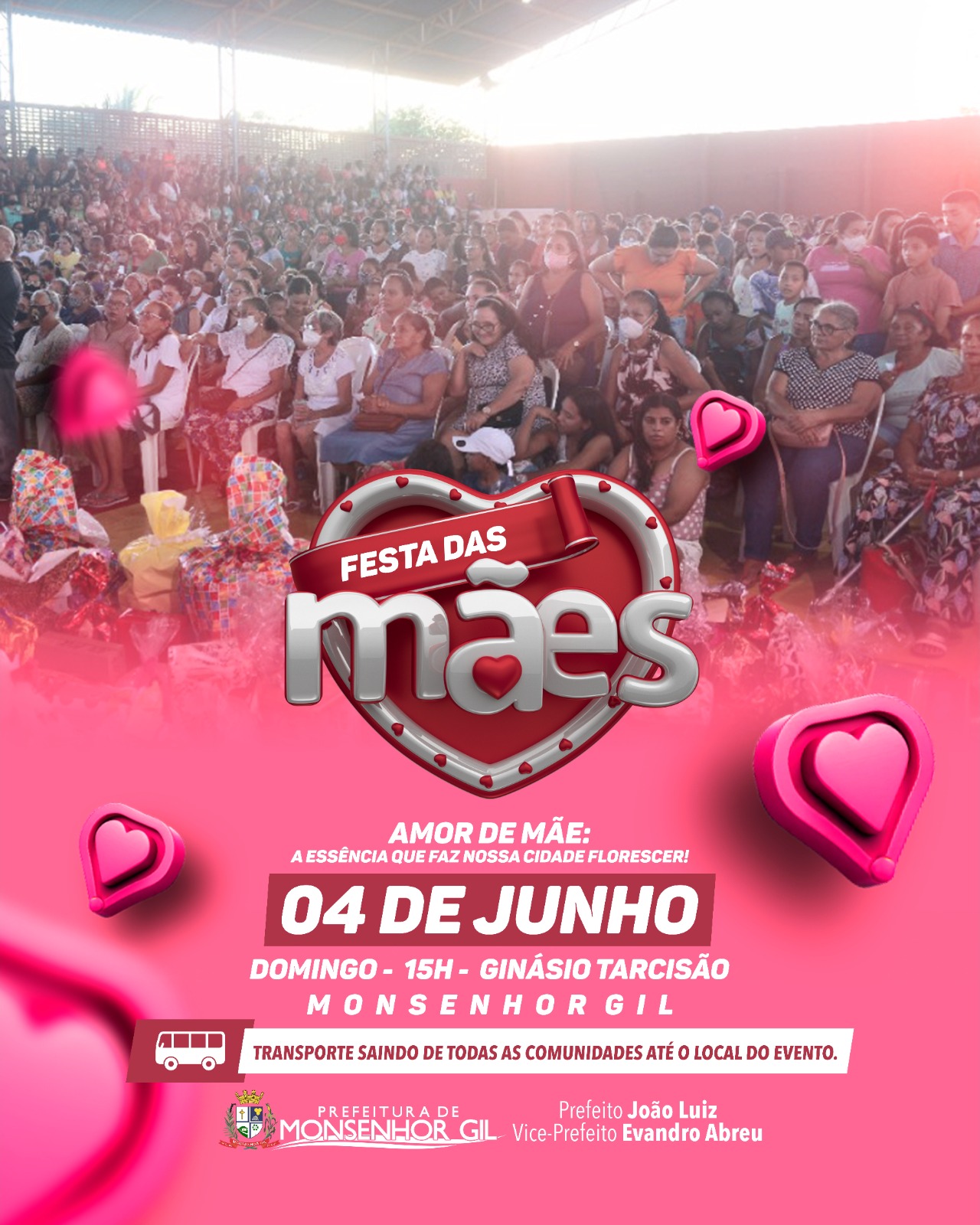 Prefeito João Luiz anuncia sorteio de uma moto para as mães dia 4/6 - Imagem 1