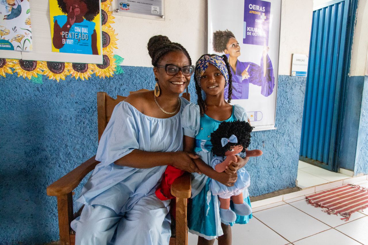 Escritora Kiusam de Oliveira visita escolas municipais de Oeiras - Imagem 1