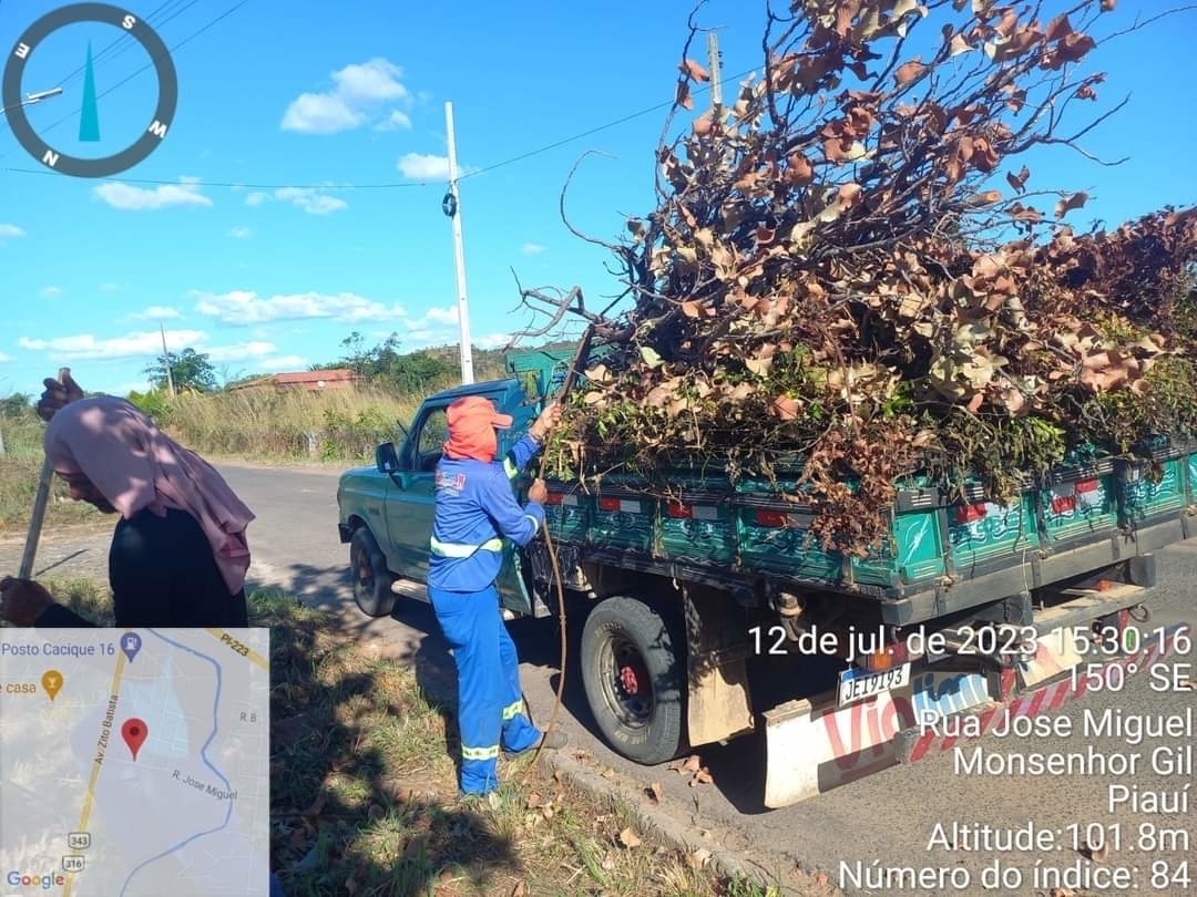 Monsenhor Gil mais limpa com equipes de limpeza ativas em toda a cidade! 
