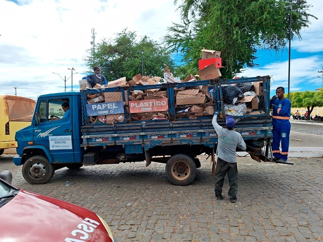 Prefeitura recolhe 2 mil toneladas de material reciclável em Oeiras