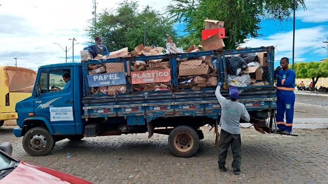 Prefeitura recolhe 2 mil toneladas de material reciclável em Oeiras