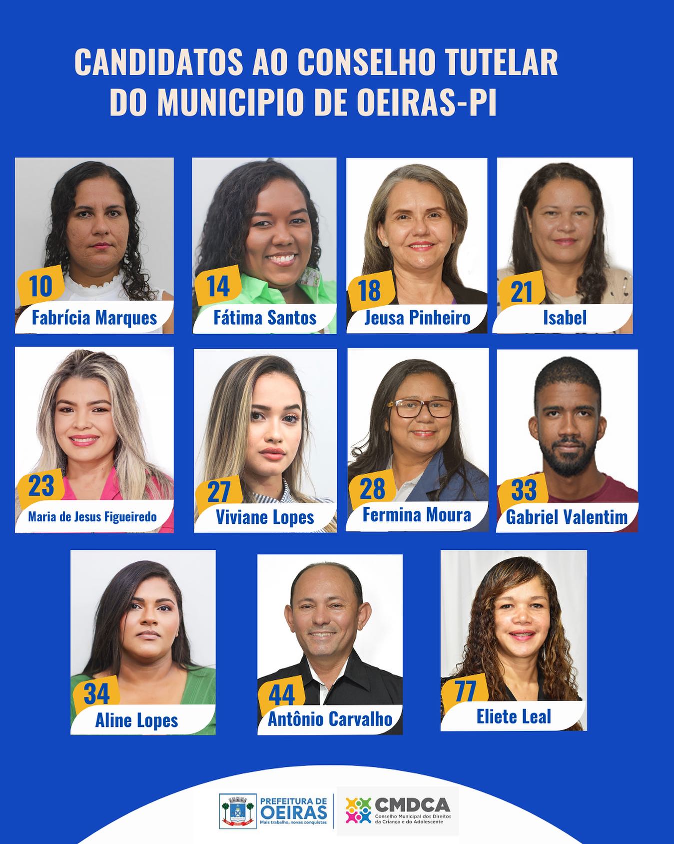 Onze candidatos participam da eleição do Conselho Tutelar em Oeiras - Imagem 1