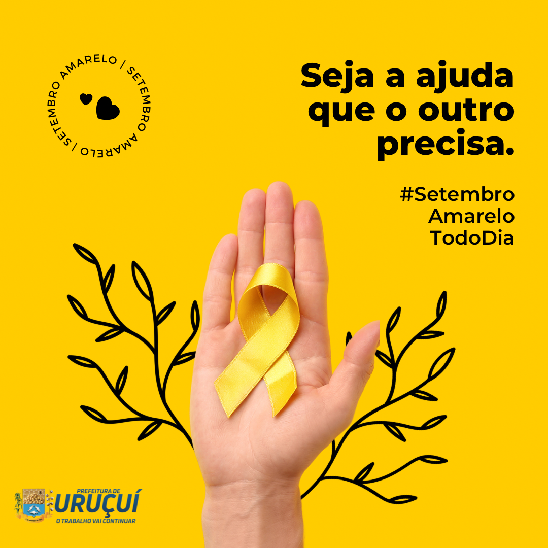 MATÉRIA ESPECIAL: Programação do Setembro Amarelo pela Prefeitura Municipal - Imagem 1
