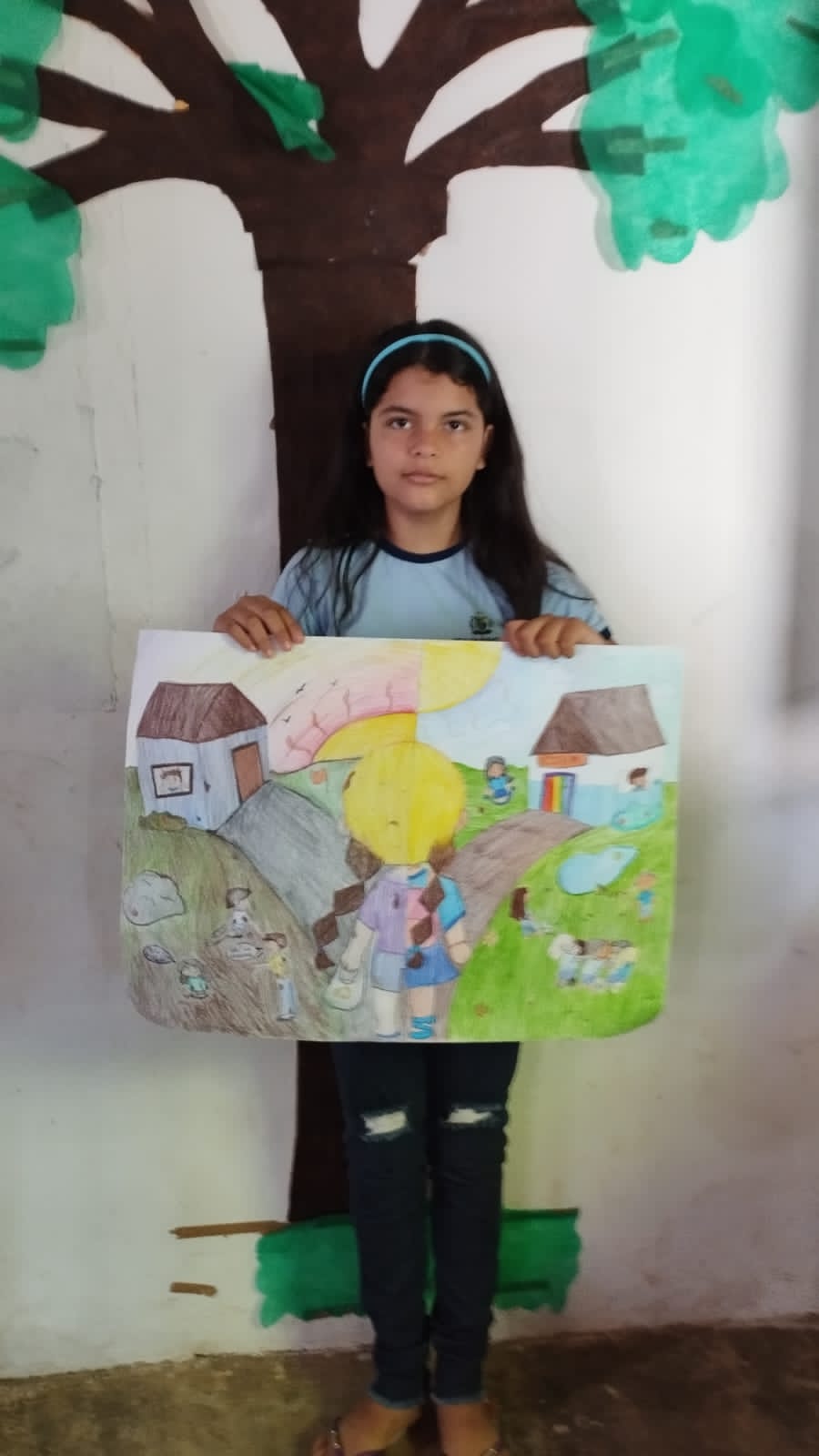  Aluna Manuelly Victória Rodrigues Barbosa, estudante do 5º ano da Escola Elias Bezerra (Sítio Riachinho).