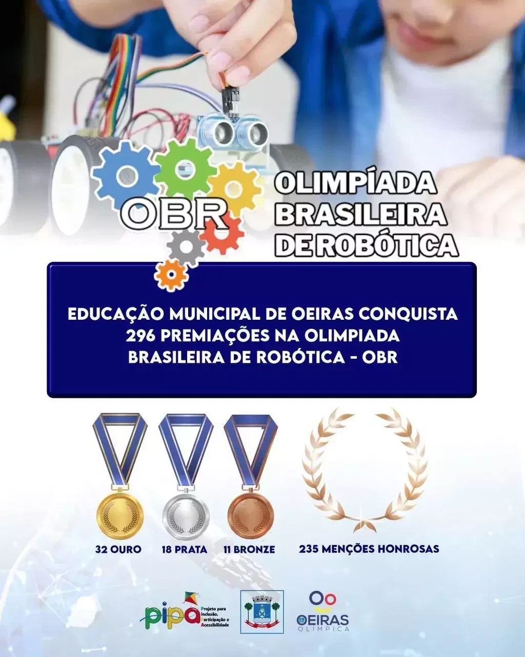 Oeiras investe no ensino da Robótica e alunos conquistam premiação nacional - Imagem 1