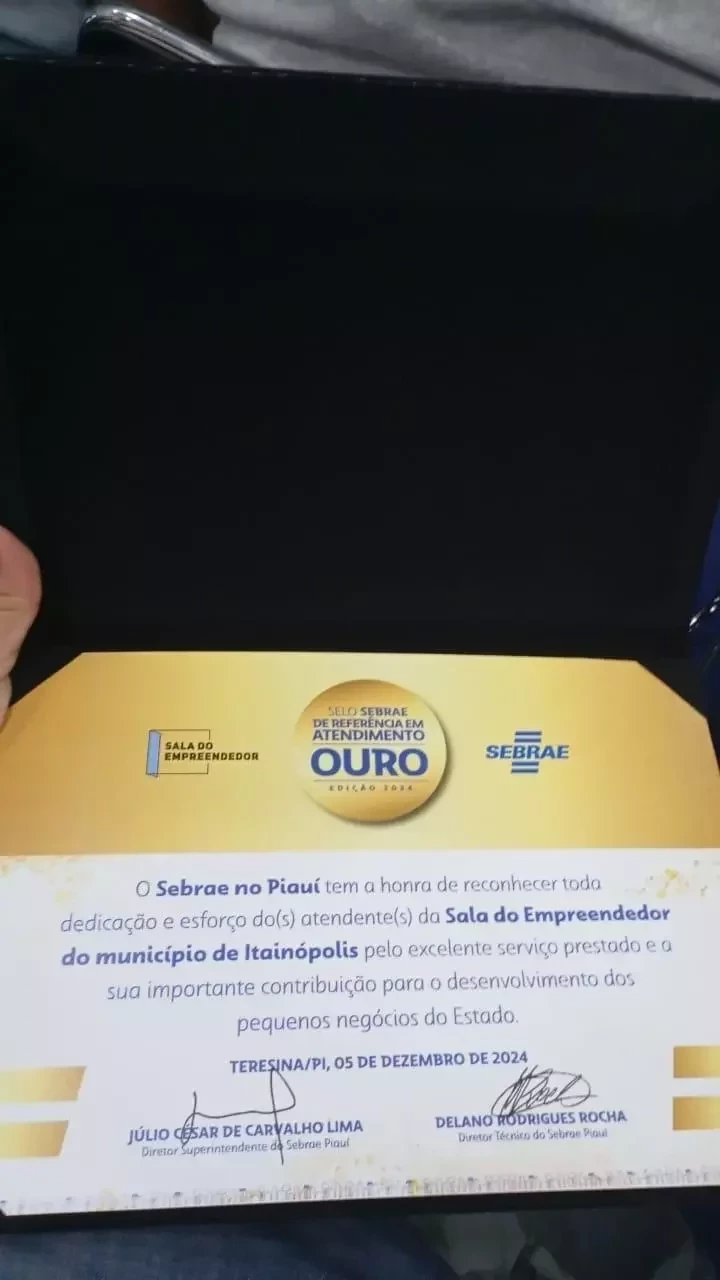 Itainópolis: Sala do Empreendedor recebe Selo Ouro em premiação do Sebrae. - Imagem 7