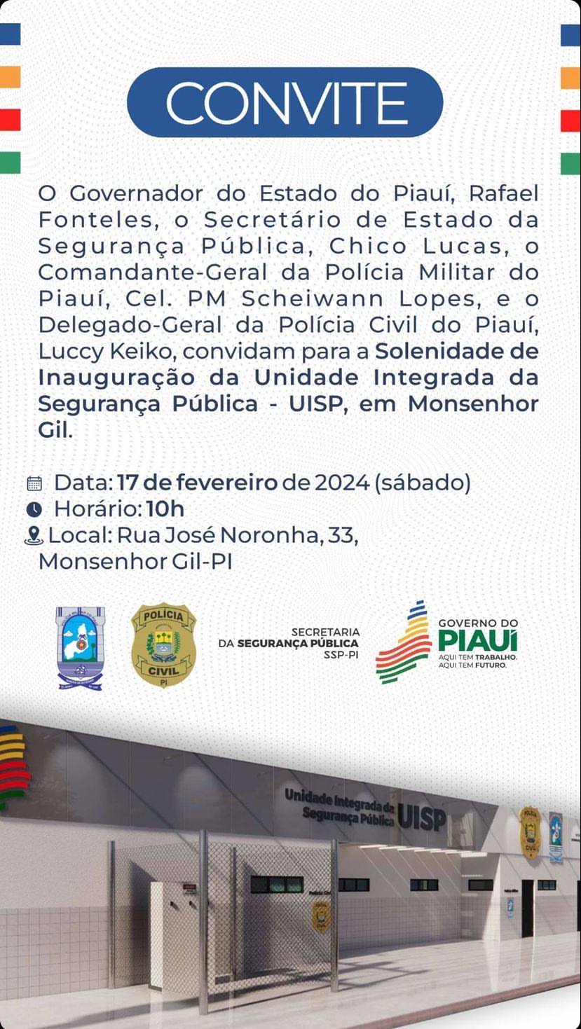 Prefeito João Luiz recebe governador Rafael Fonteles em Monsenhor Gil  - Imagem 3