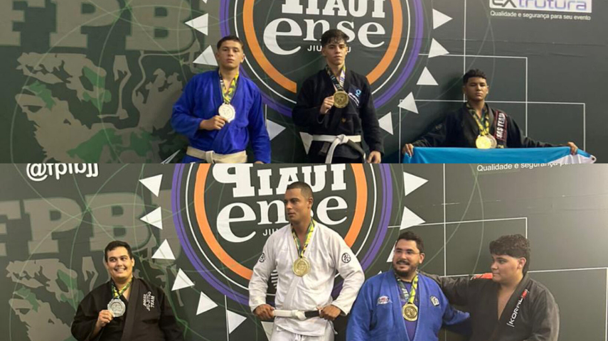 Atletas de Uruçuí Brilham em Competição de Jiu Jitsu em Teresina