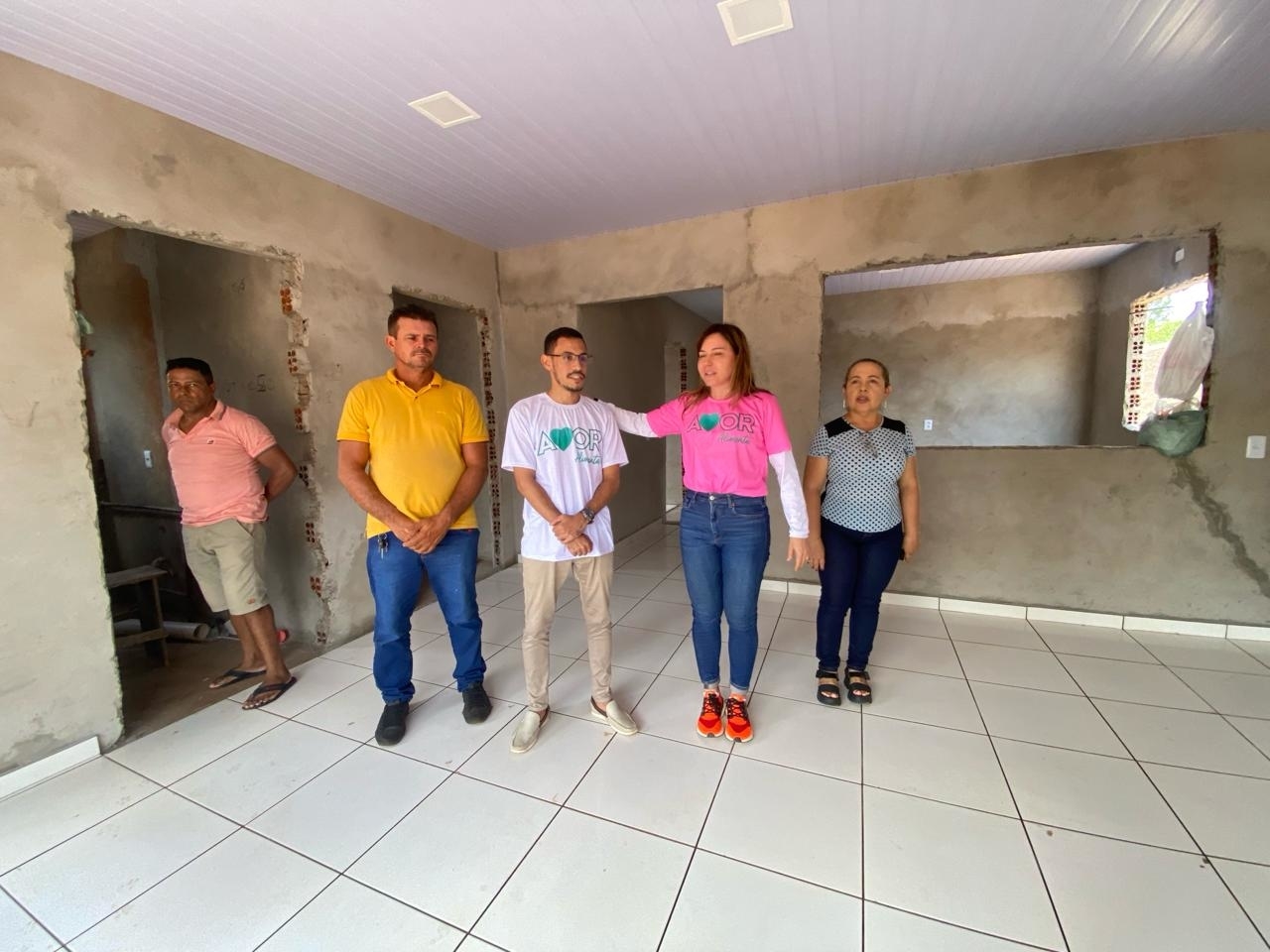 Obras de ponto de apoio segue em ritmo acelerado.