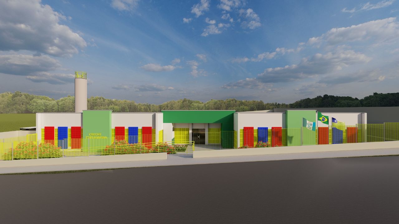 Prefeitura avança com construção de nova Creche no bairro Bernardo Rêgo.
