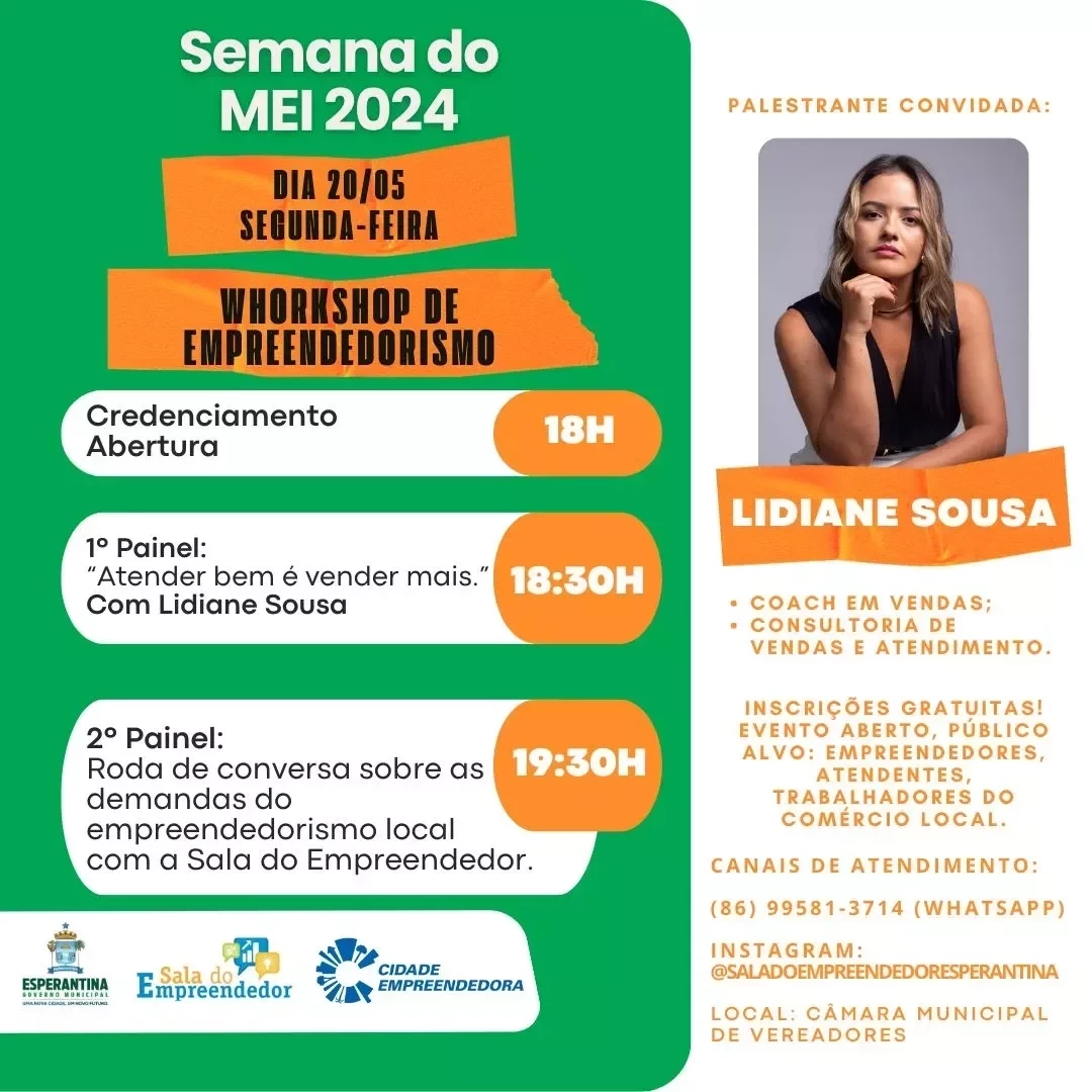 Prefeitura e Sala do Empreendedor realizarão Semana do MEI 2024. - Imagem 1