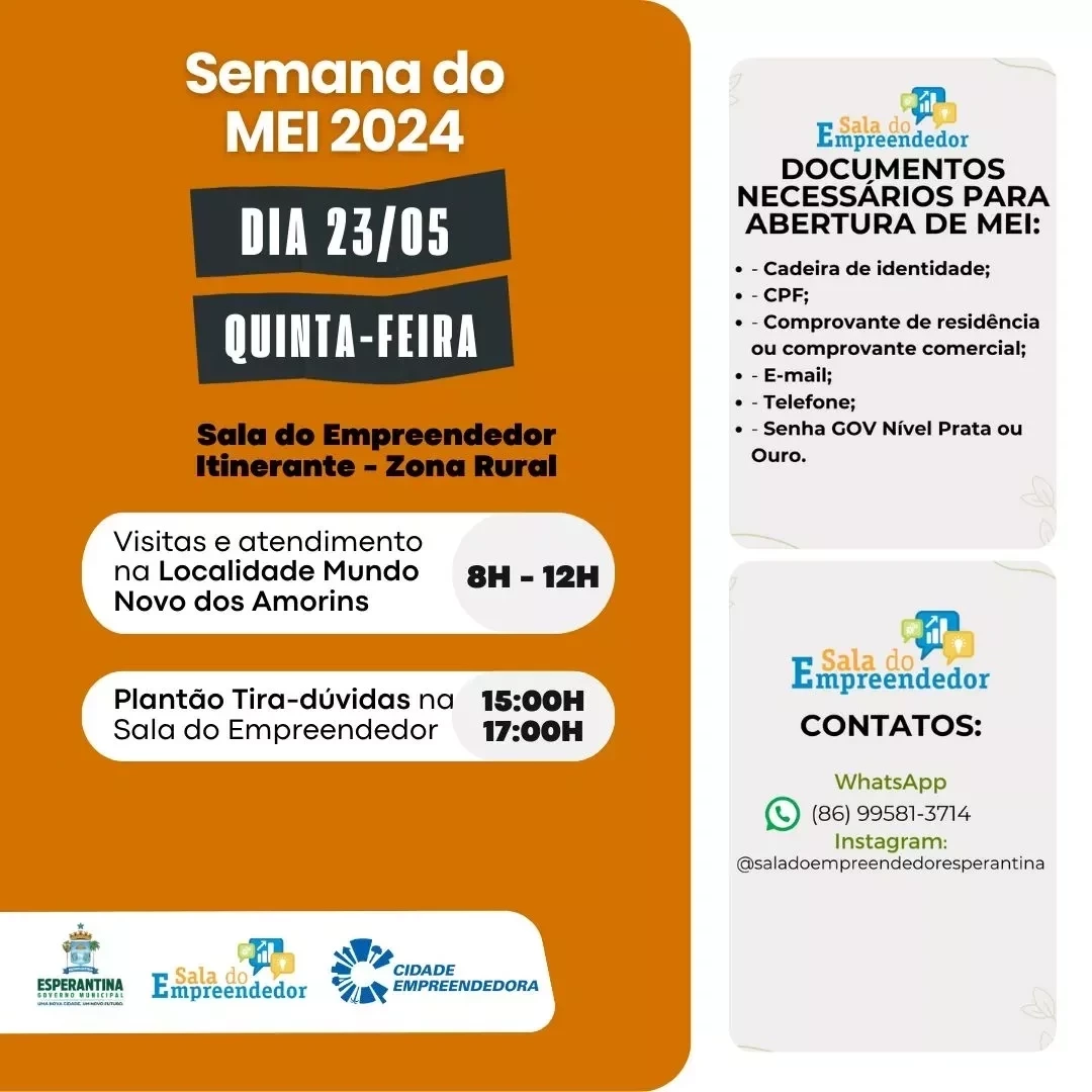 Prefeitura e Sala do Empreendedor realizarão Semana do MEI 2024. - Imagem 4