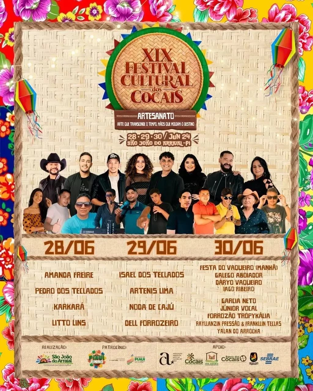 Começa nesta sexta (28) o maior festival cultural dos cocais - Imagem 1