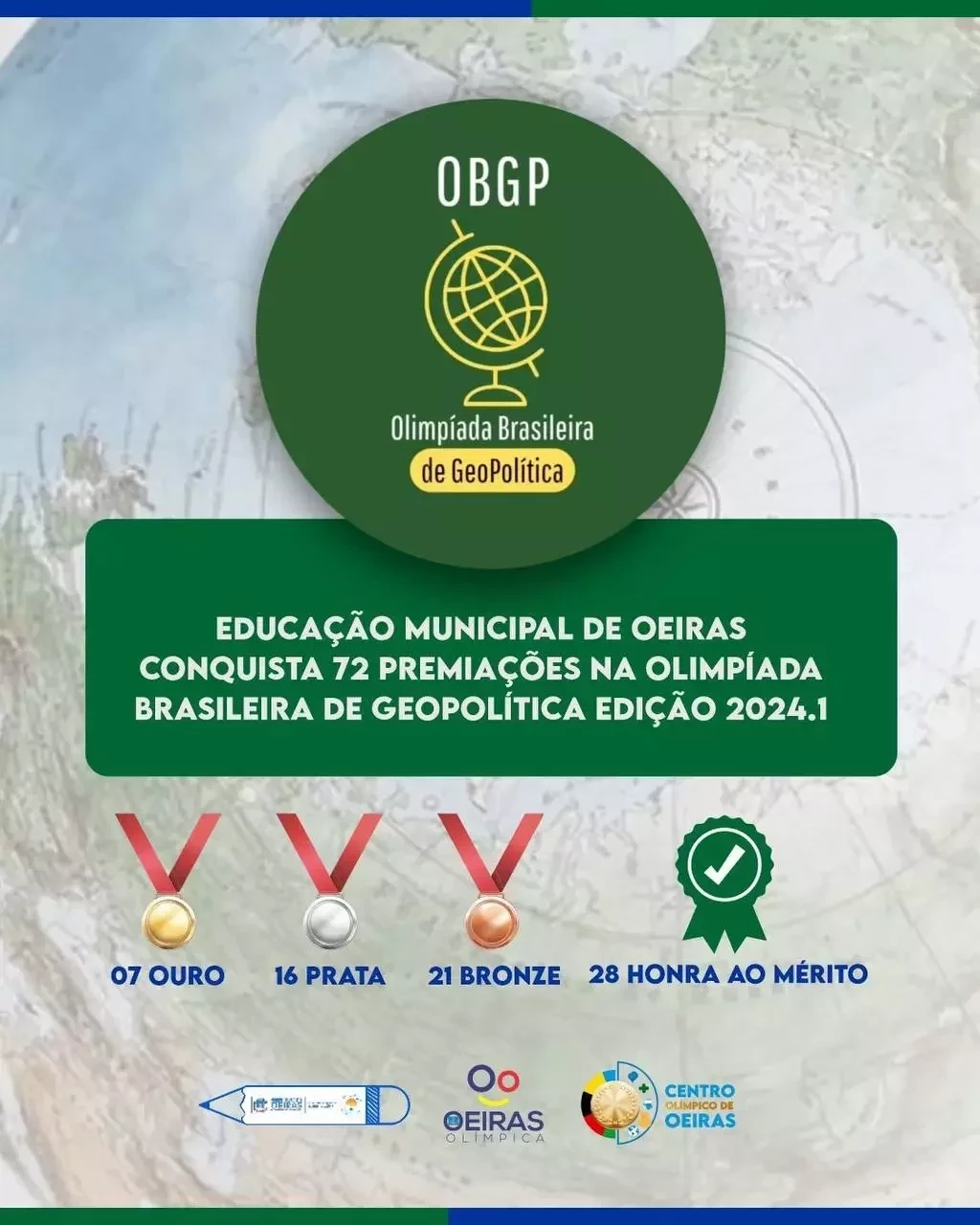 Educação Municipal conquista 72 premiações na Olimpíada de Geopolítica - Imagem 1