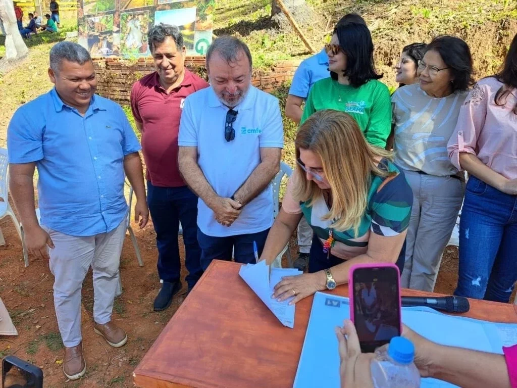 Vilma Lima assina ordem de serviço do primeiro parque ambiental municipal - Imagem 1
