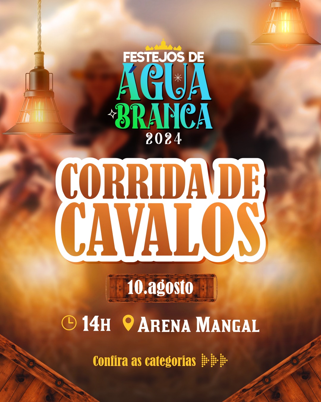 Festejos de Água Branca recebe mais uma edição da Corrida de Cavalos