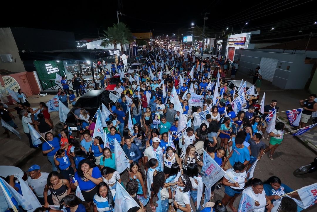 Inauguração de Comitê de Dr. Gilberto Júnior Mobiliza Multidão em Uruçuí