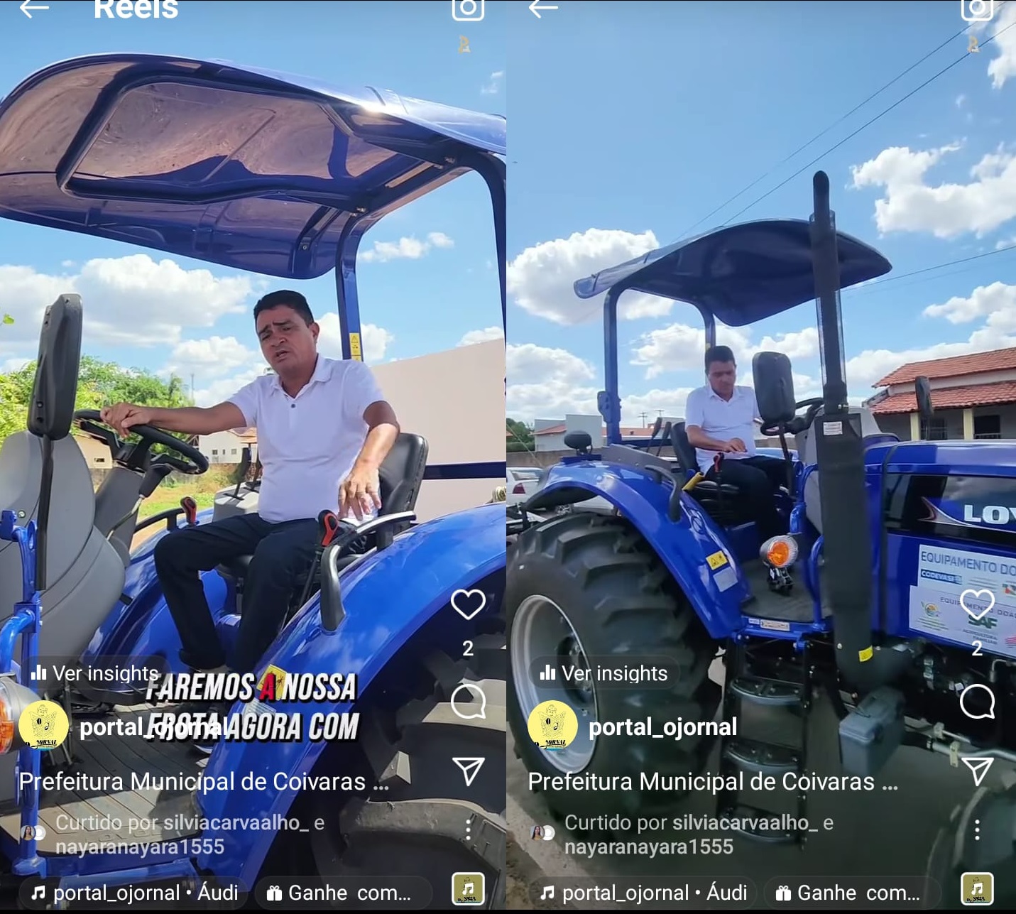 Coivaras recebe Trator para Agricultura Familiar do município