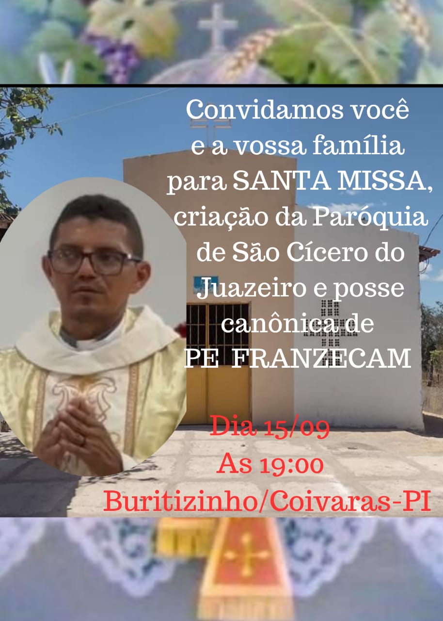 ICAB EM COIVARAS: Instalação da Paróquia São Cícero e Posse Canônica 