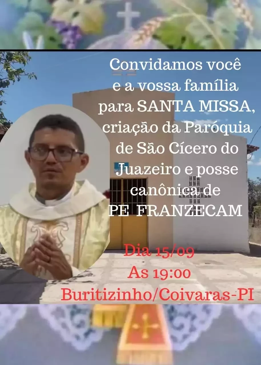 ICAB EM COIVARAS: Instalação da Paróquia São Cícero e Posse Canônica - Imagem 1