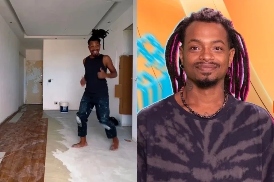 Lucas Luigi, do BBB 24, volta a trabalhar como instalador de pisos