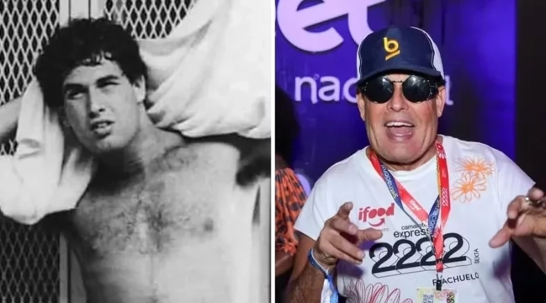 Sérgio Mallandro relembra carreira de modelo e exibe fotos sem camisa