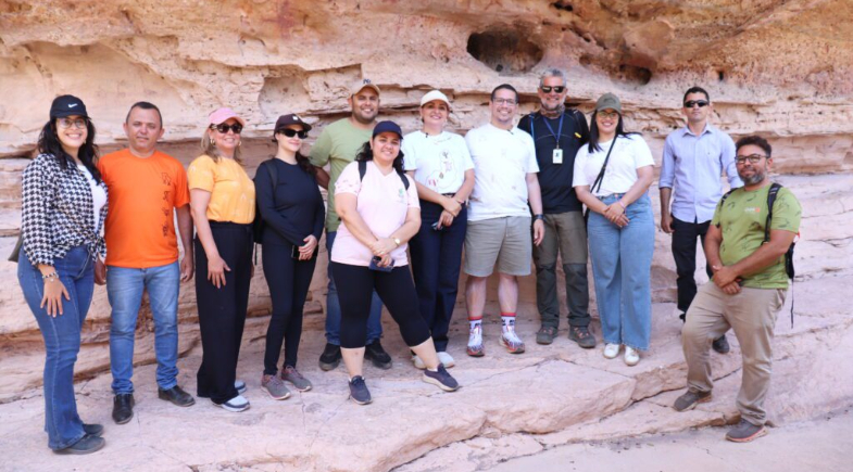 Secretário de Turismo do Estado, Daniel Oliveira, realiza visita técnica ao Parque Nacional Serra da Capivara, Circuito Serra Branca