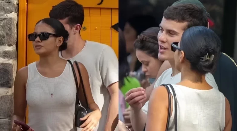 Bella Campos é flagrada almoçando com ex-affair no Rio de Janeiro